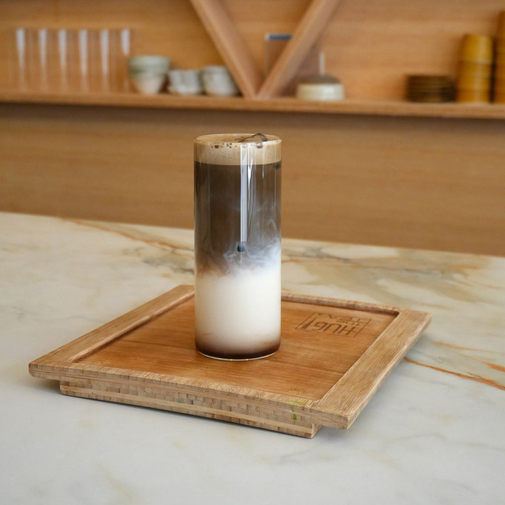 RECIPE: Iced Earl Grey Houjicha latte