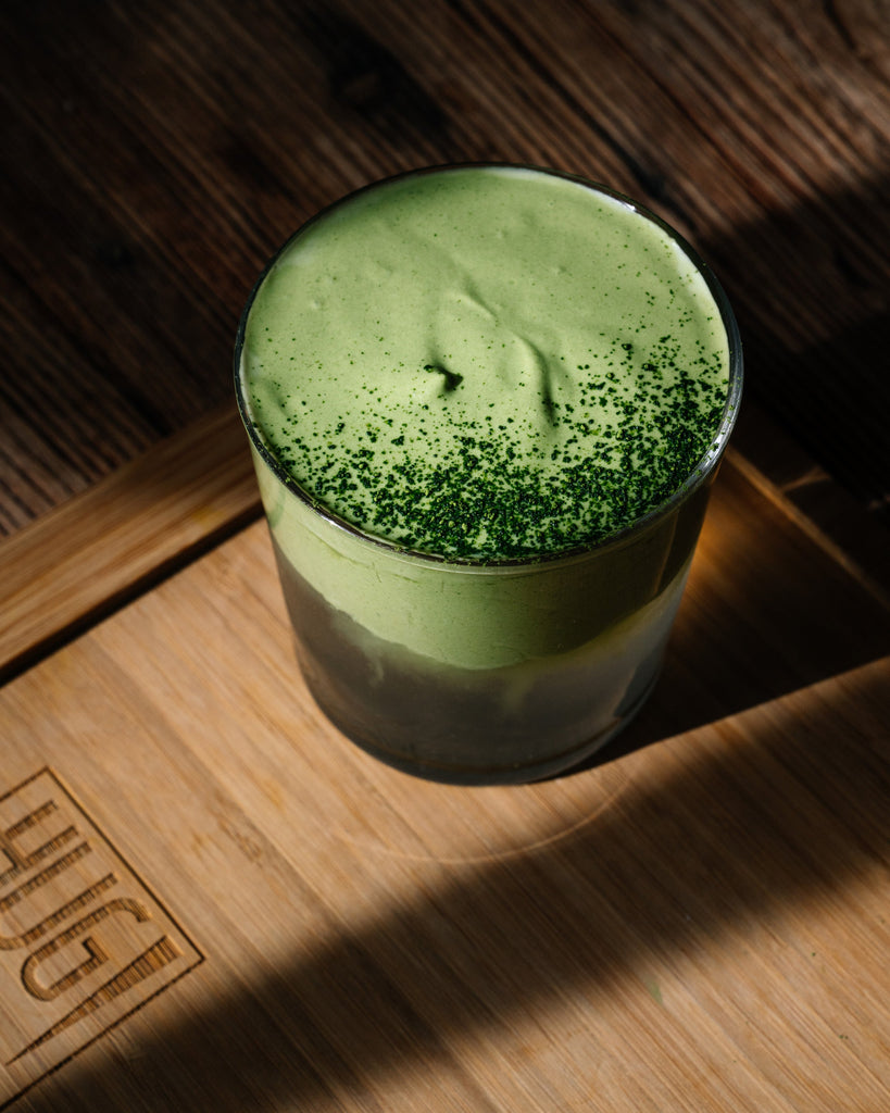 RECIPE: Coconut water + matcha cold foam