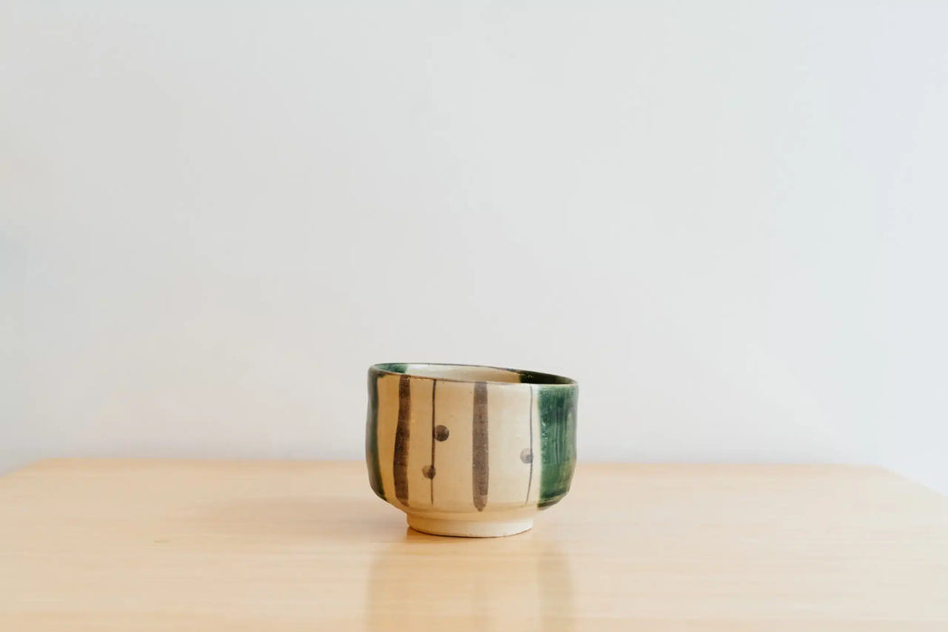 Chawan #14 green-beige