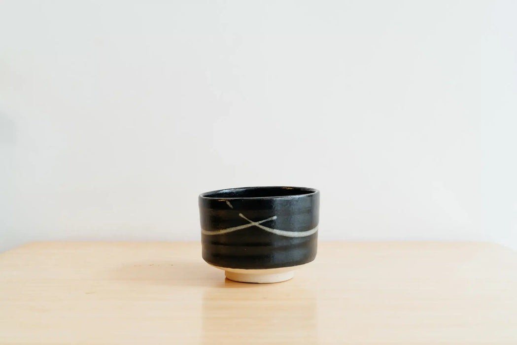 Chawan #16 - Japanse matcha kom - Zwart