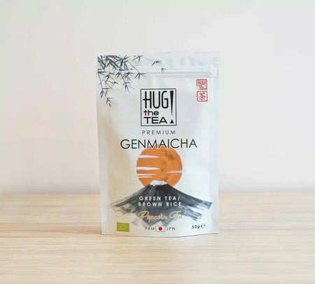 Organic Genmaicha hug the tea