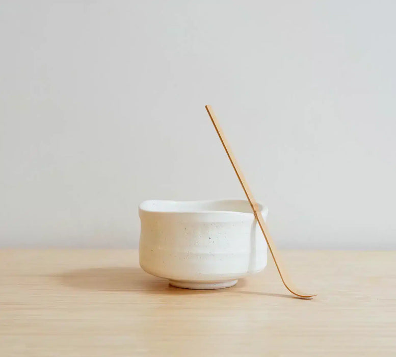 JAPANS MATCHA SET WIT - met witte kom (4 of 5-delig)